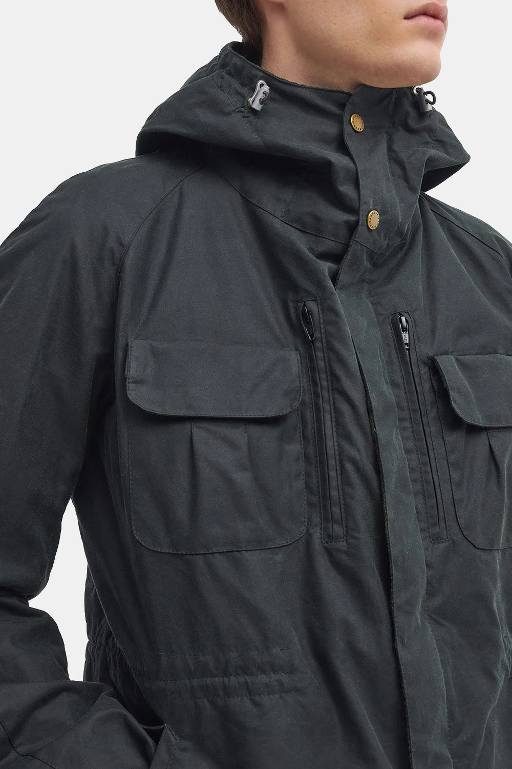 Barbour X naar Ki tot Bicycle Wax Jacket (salie)