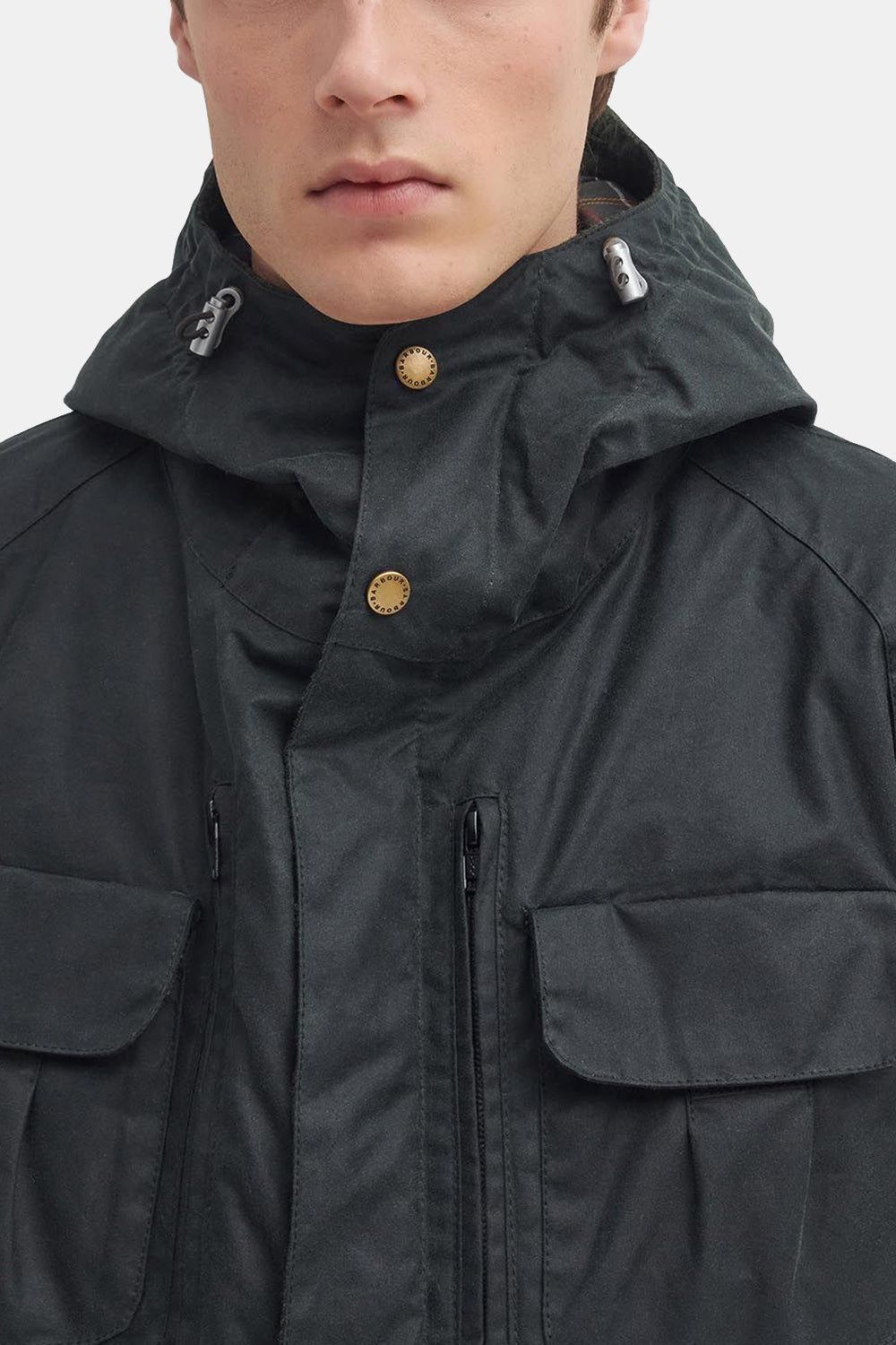 Barbour X naar Ki tot Bicycle Wax Jacket (salie)