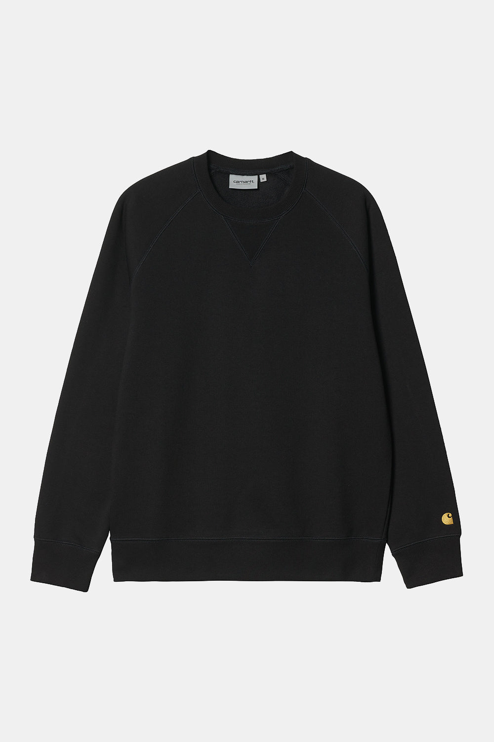 Carhartt WIP Chase Heavy Sweatshirt (Black &amp; Gold) Front