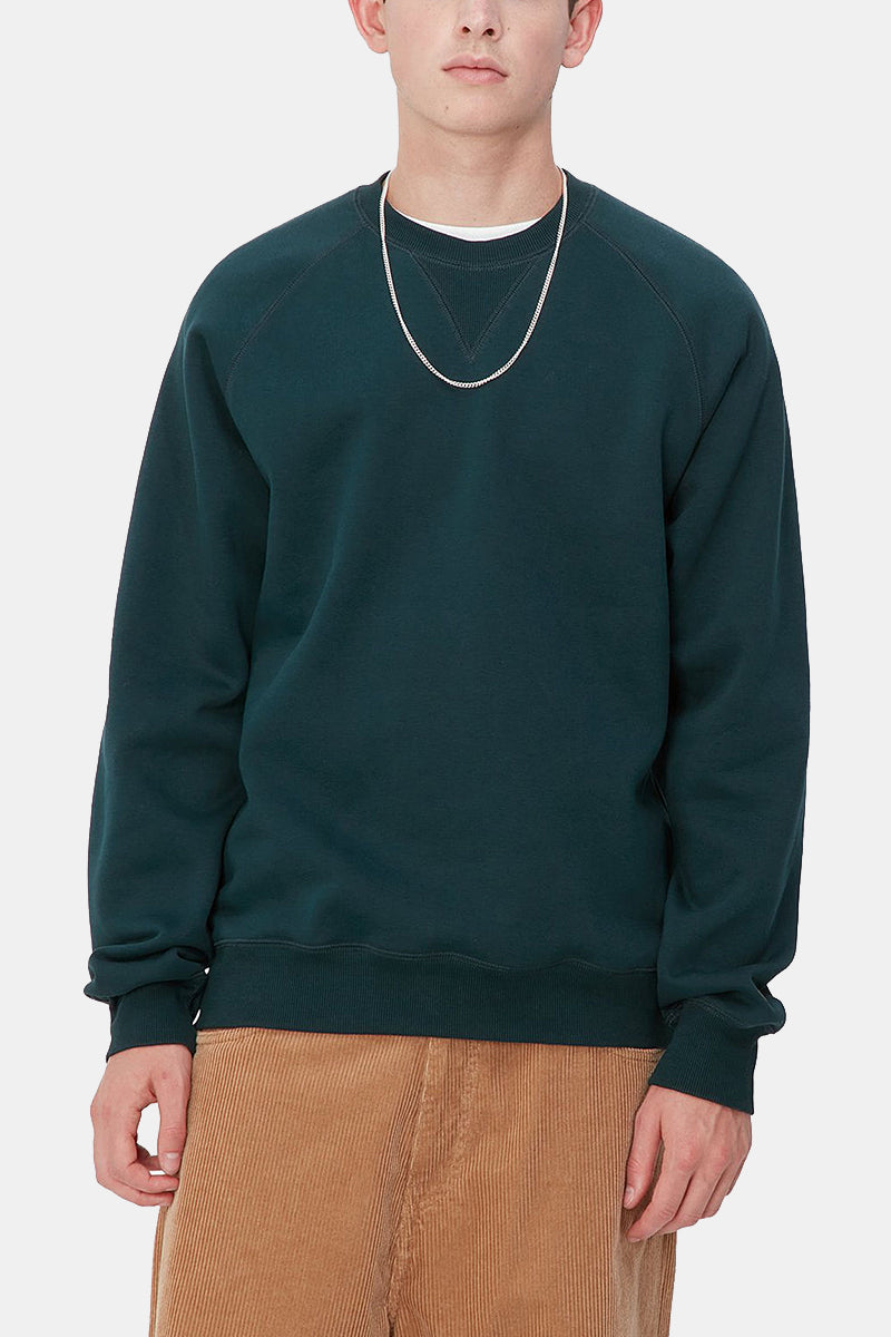 Carhartt WIP Chase Sweatshirt (eendenblauw/goud)