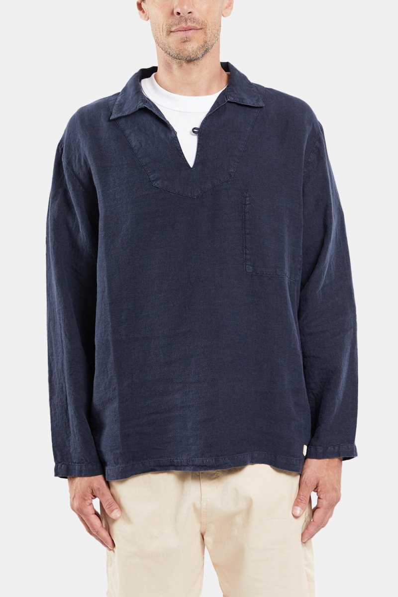 Armor Lux Linen Smock (Marine Deep) | Jackets