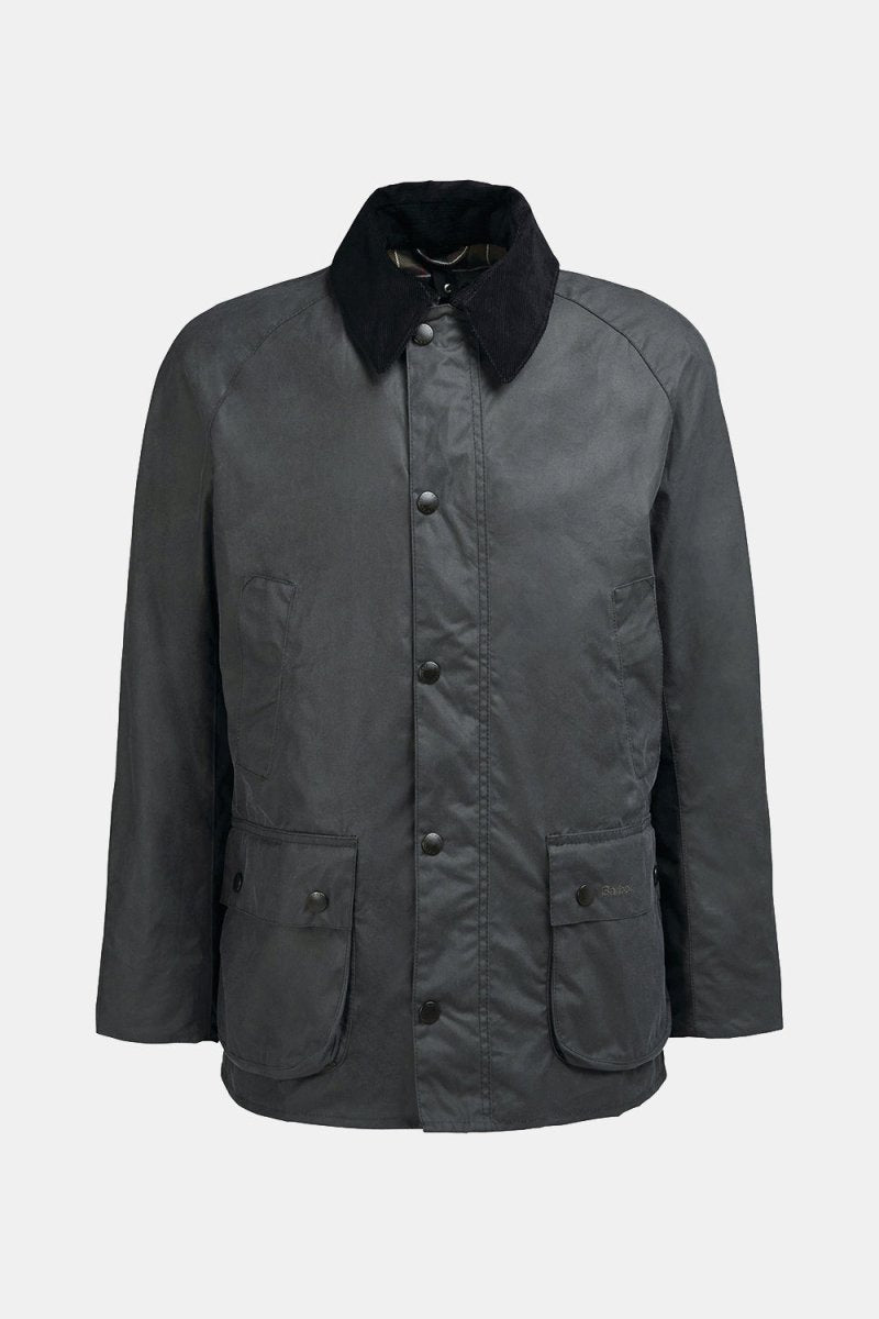 Barbour Ashby Waxed Jacket (Grey/Classic) | Jackets