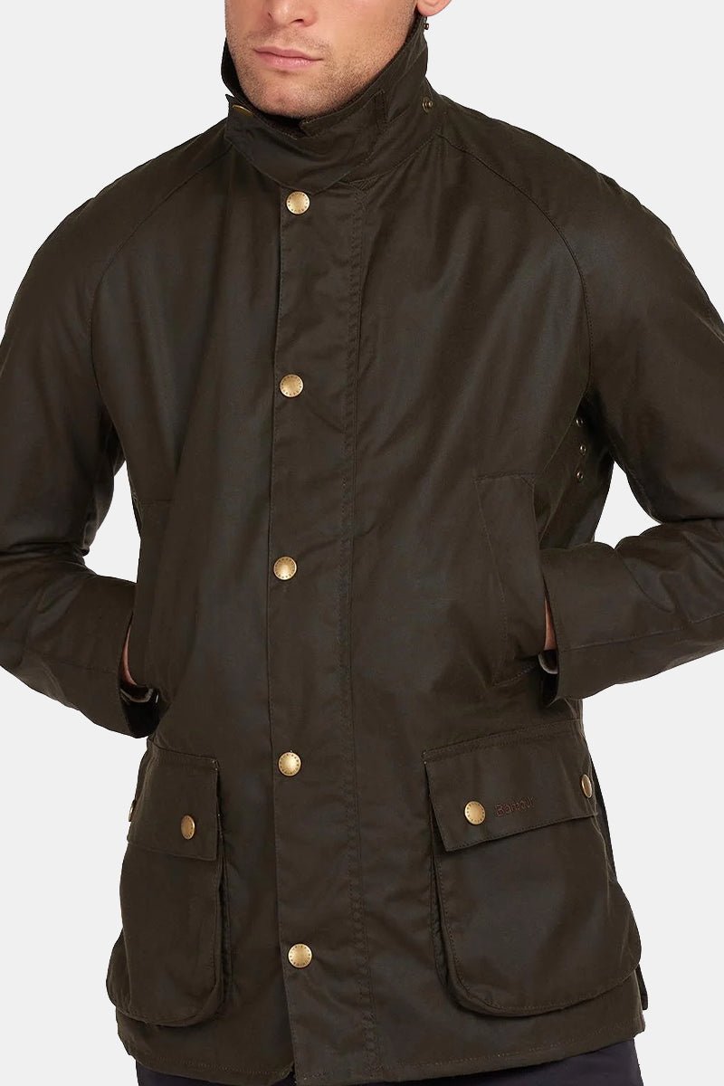 Barbour Ashby Waxed Jacket (Olive) | Jackets