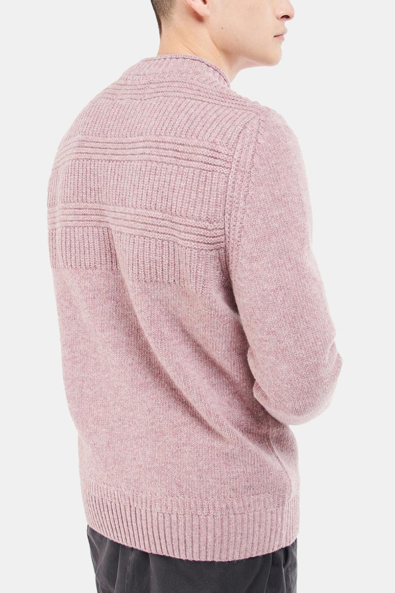 Barbour White Label Amherst Crew Sweatshirt (Pink Cinder) | Sweaters
