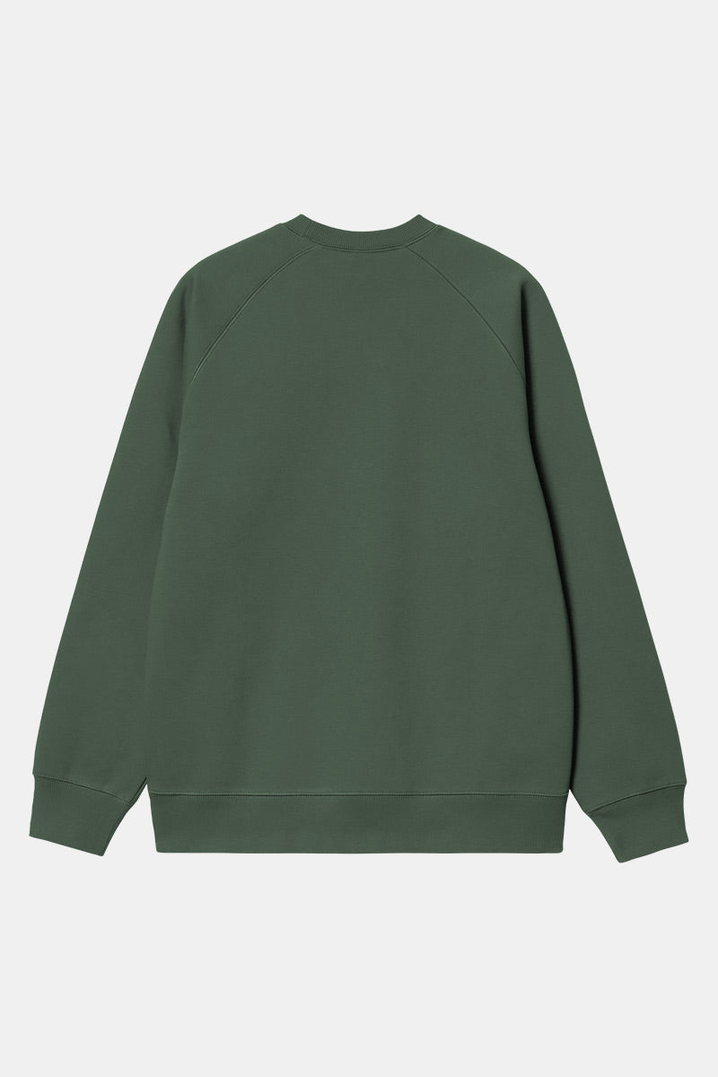 Carhartt WIP Chase Sweatshirt (Sycamore Tree/Gold) | Sweaters