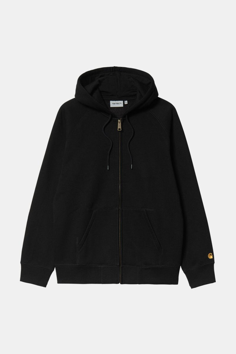 Carhartt WIP Hooded Chase Jacket (Black/Gold) | Jackets