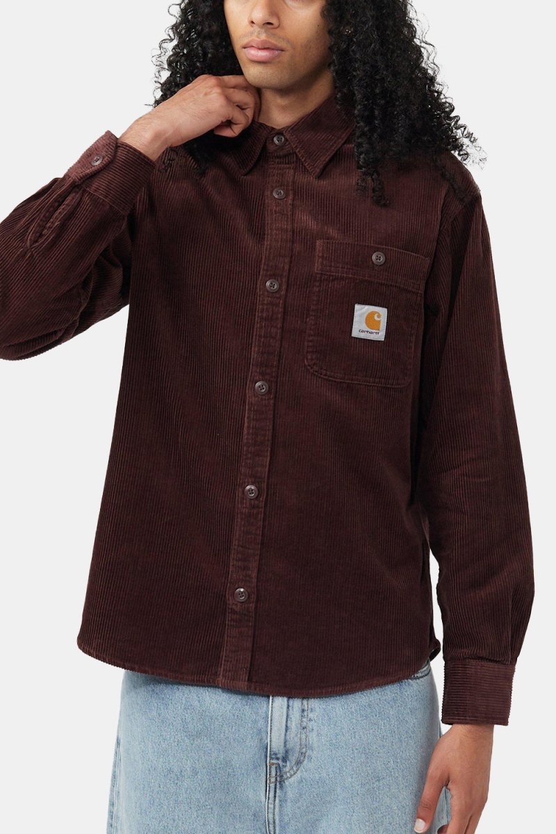 Carhartt WIP Long Sleeve Flint Shirt (Amarone Rinsed) | Shirts