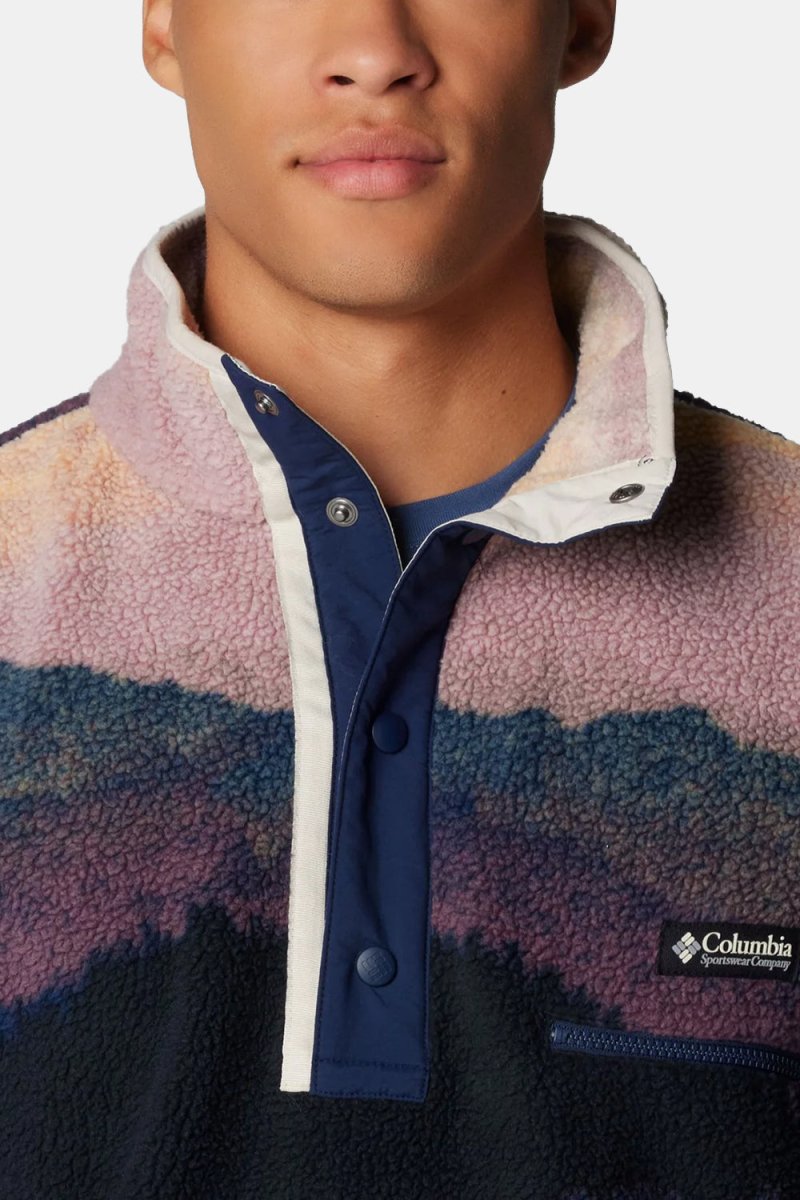 Columbia Helvetia™ II Printed Half Snap Fleece (Collegiate Navy/Dolomites) | Sweaters