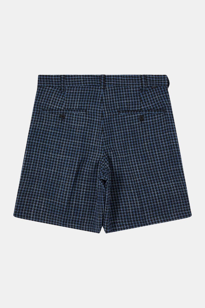 Edwin Bazz Short Dobby Check (Blue/Black) | Shorts