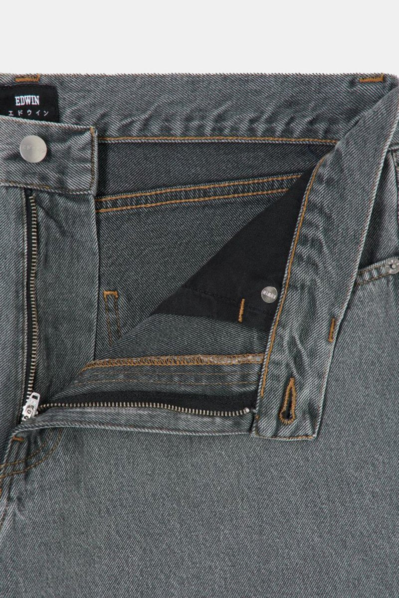 Edwin Cosmos Pants Pembroke Black Denim (Heavy Bleach Wash) | Trousers