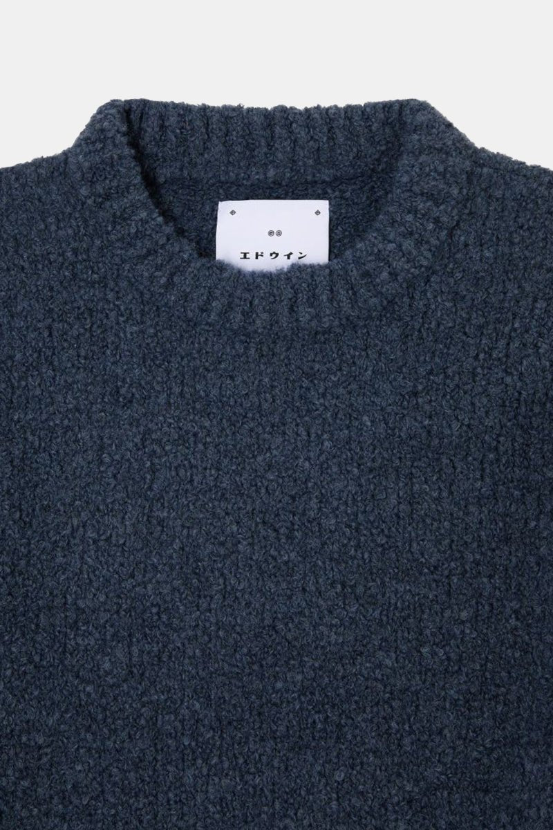 Edwin Dun Textured Sweatshirt (Ink Blue) | Sweaters