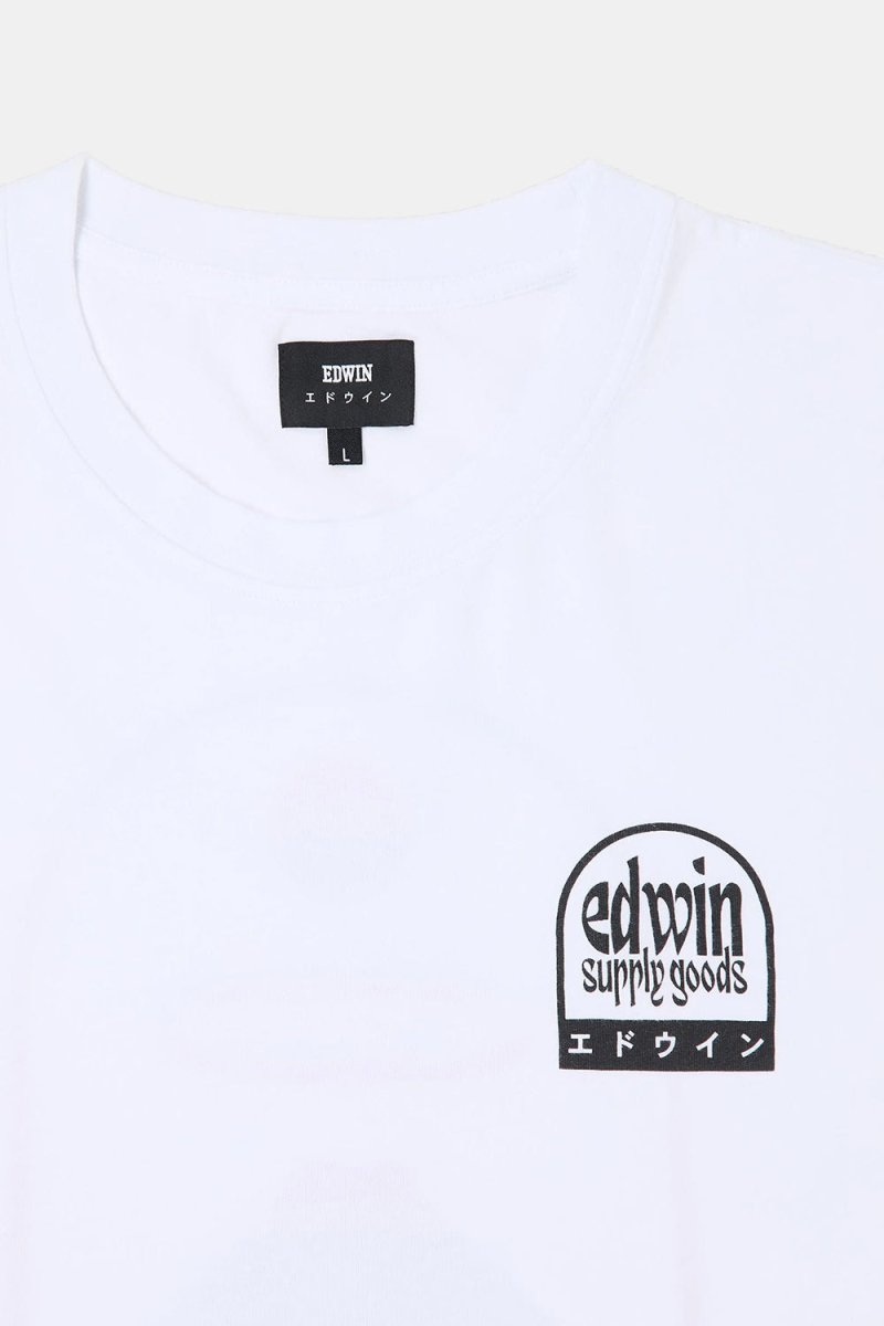 Edwin Fuji Supply Goods T-Shirt (White) | T-Shirts