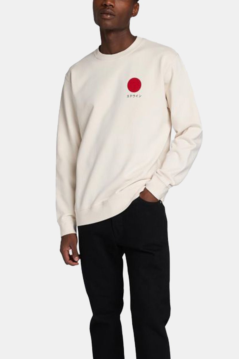 Edwin Japanese Sun Sweatshirt (Whisper White) | Sweaters