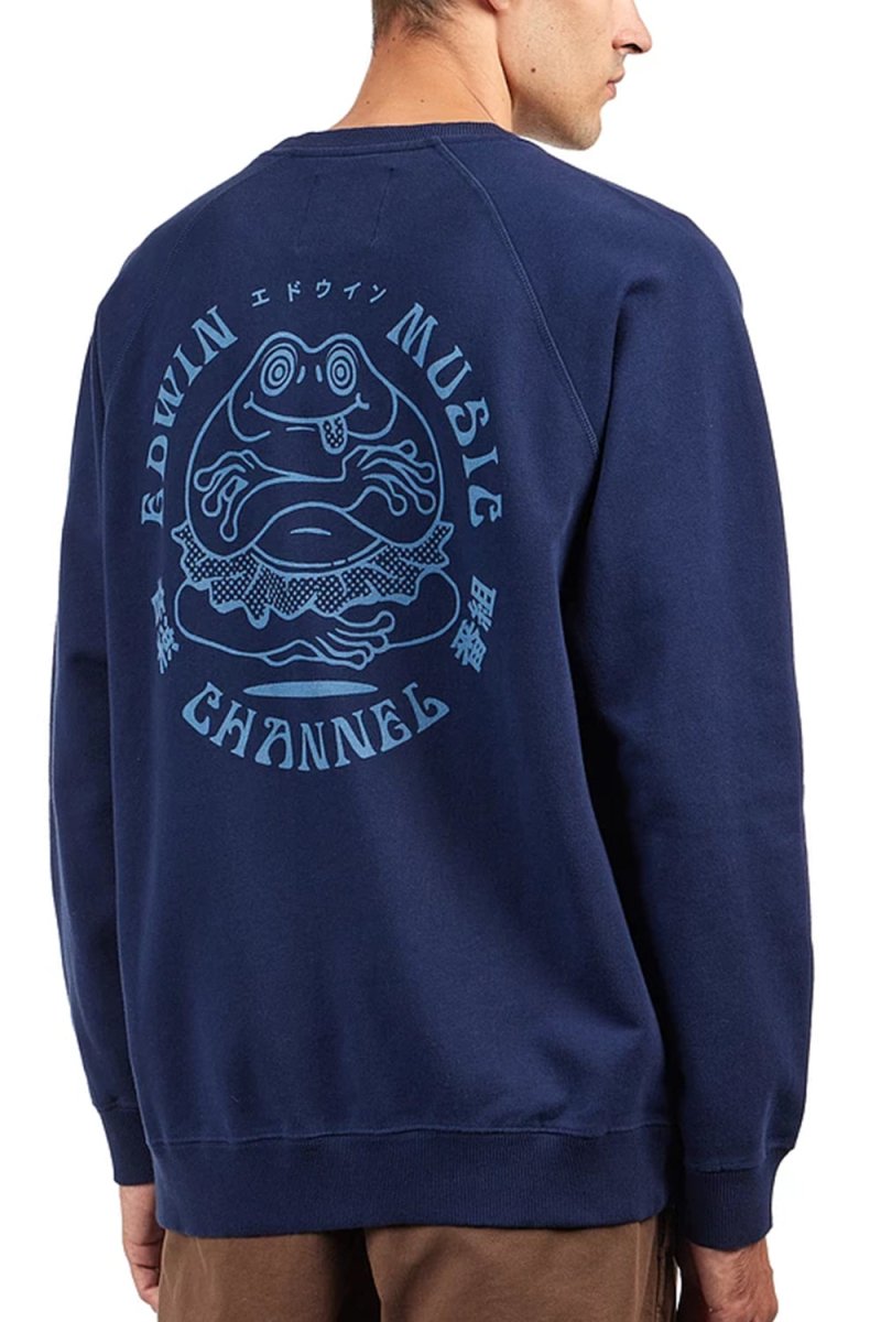 Edwin Music Channel Heavy Sweatshirt (Maritime) | Sweaters