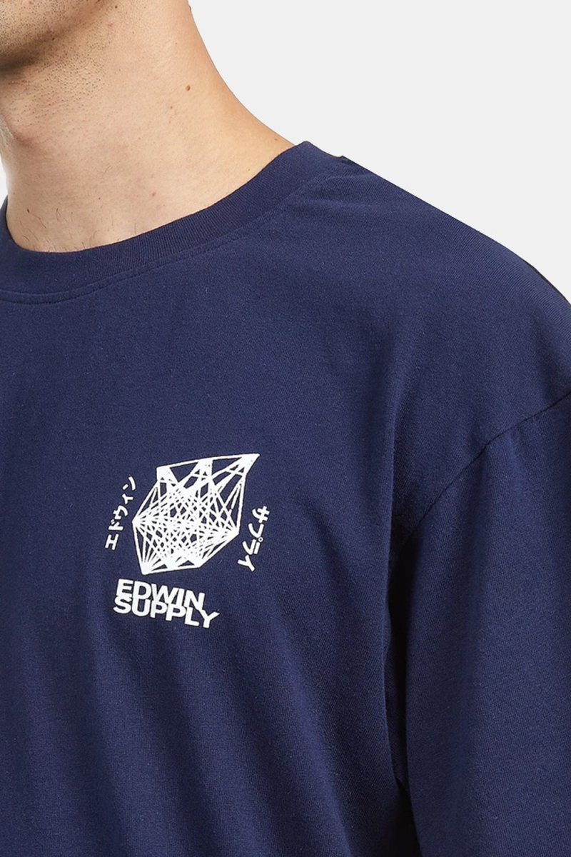 Edwin Protect Ya Lungs T-Shirt (Maritime) | T-Shirts