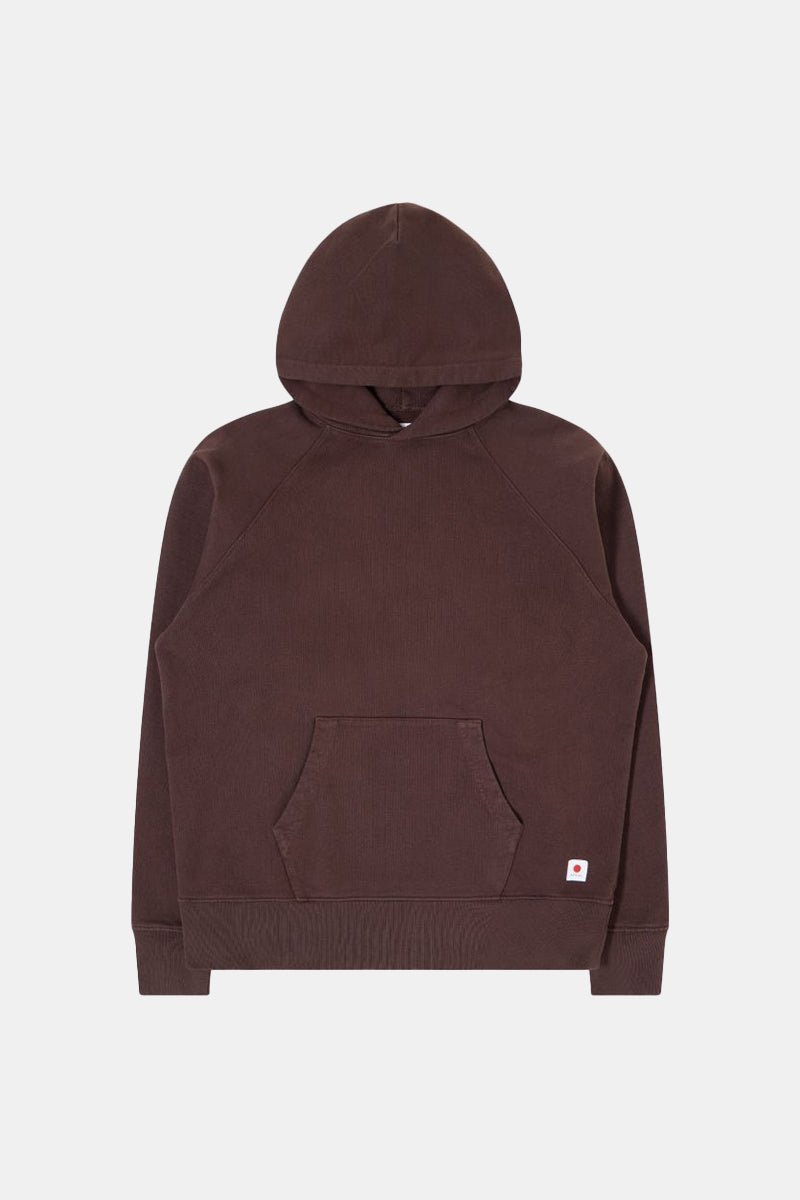 Edwin Raglan Sleeve Hooded Sweatshirt (Mole) | Sweaters