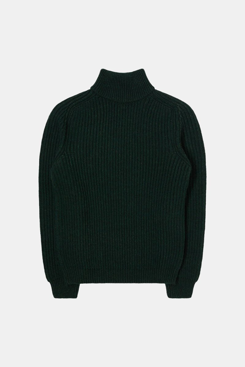 Edwin Roni High Collar Sweatshirt (Kombu Green) | Sweaters