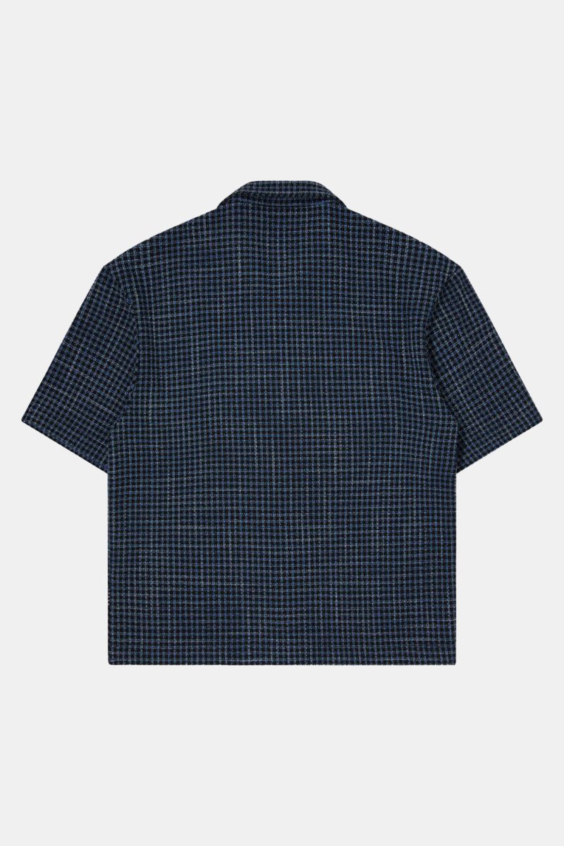 Edwin Saga Short Sleeve Shirt (Blue Dobby Check) | Shirts
