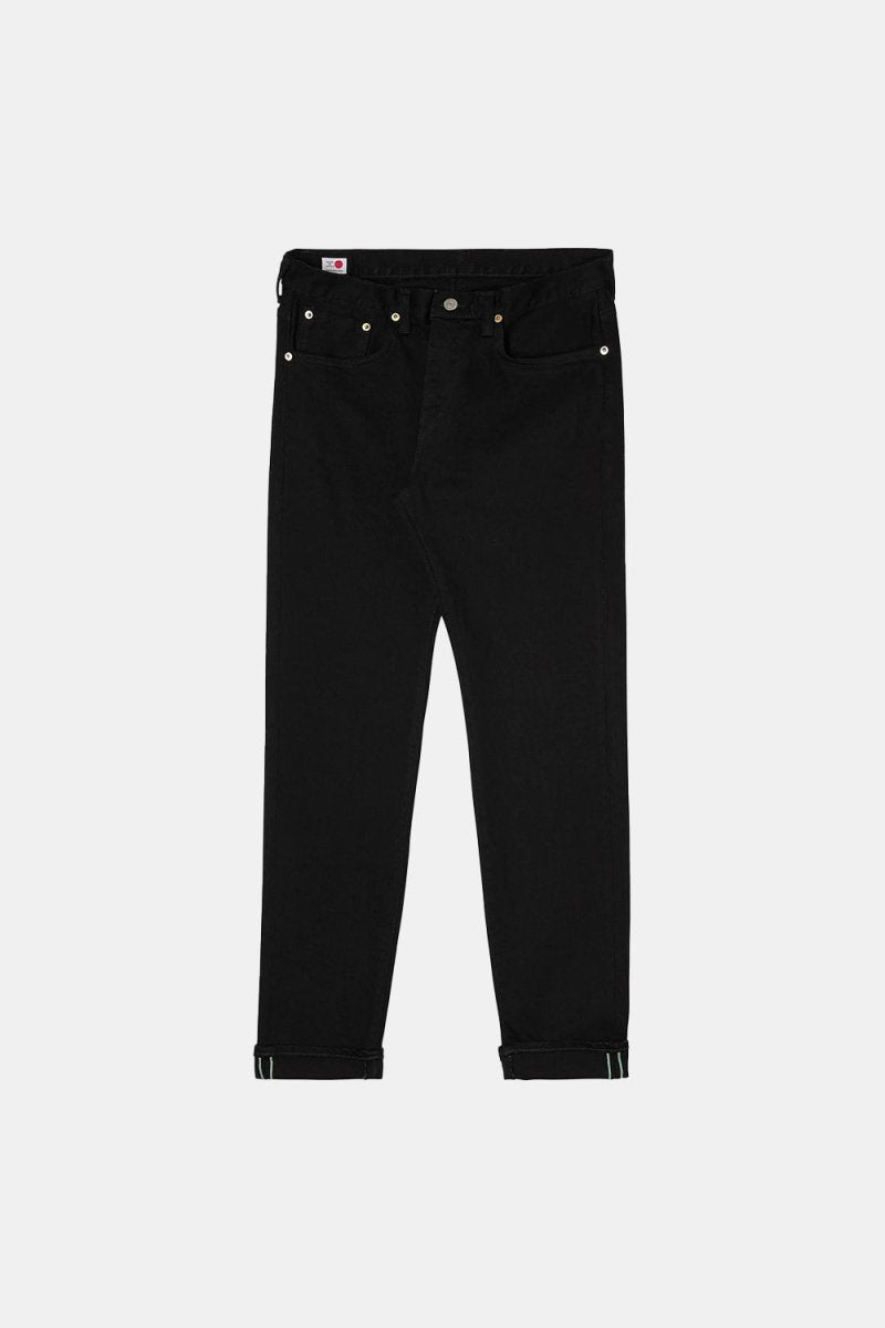 Edwin Slim Tapered Kaihara Black Rinsed Jeans (Green &amp; White Selvage) | Jeans