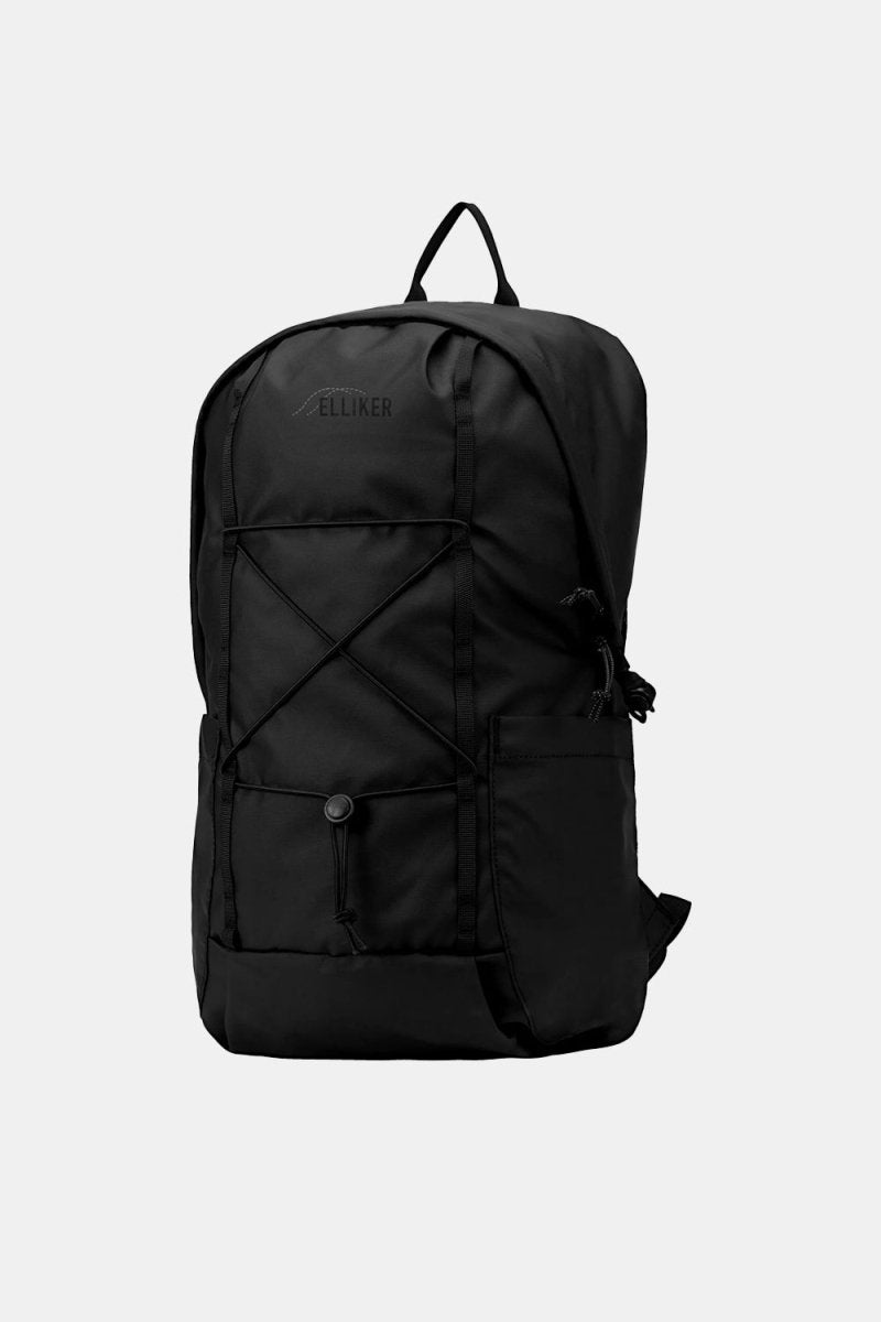 Elliker Kiln Hooded Zip Top Backpack 22L (Black) | Bags