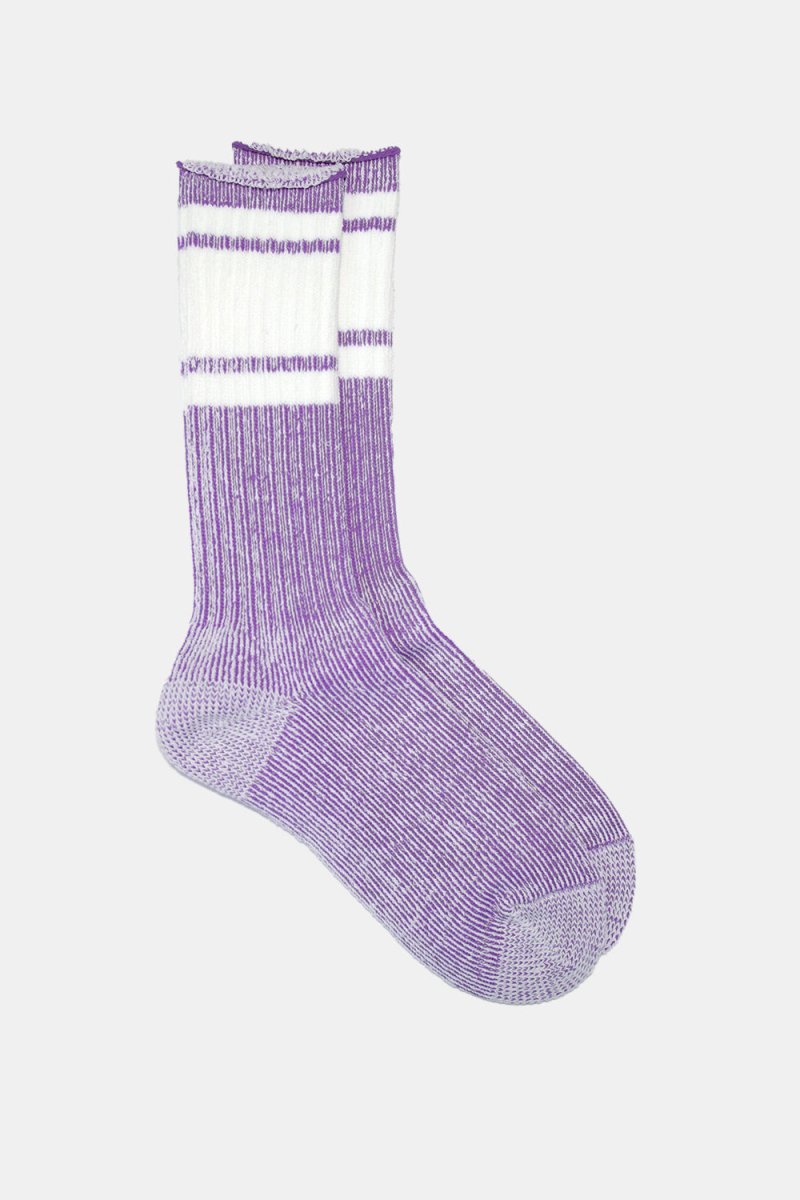 Kinari Skater Plating Crew Socks (Purple) | Socks