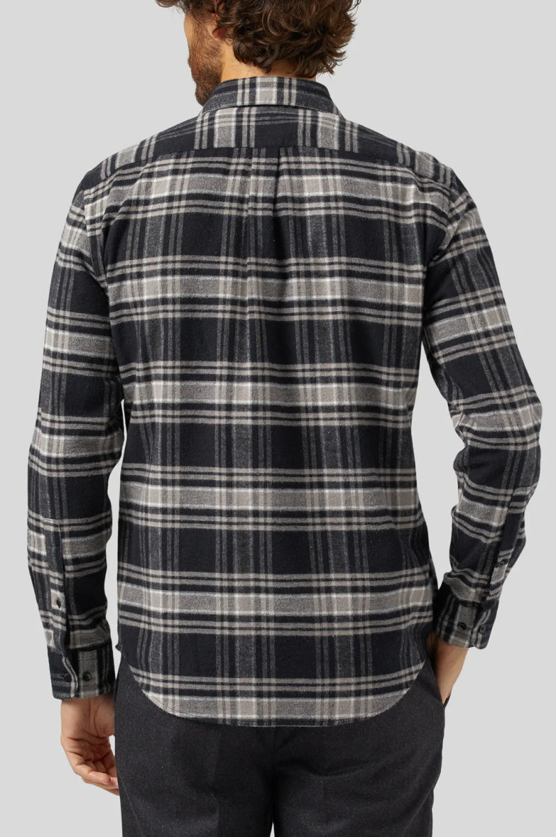 Portuguese Flannel B&B Checked ESP Shirt (Black / Grey) | Shirts