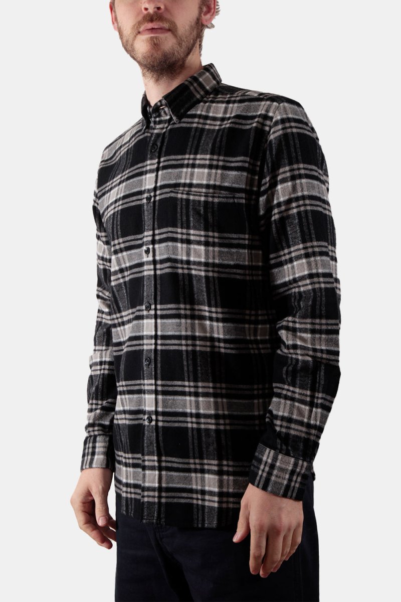Portuguese Flannel B&amp;B Checked ESP Shirt (Black / Grey) | Shirts