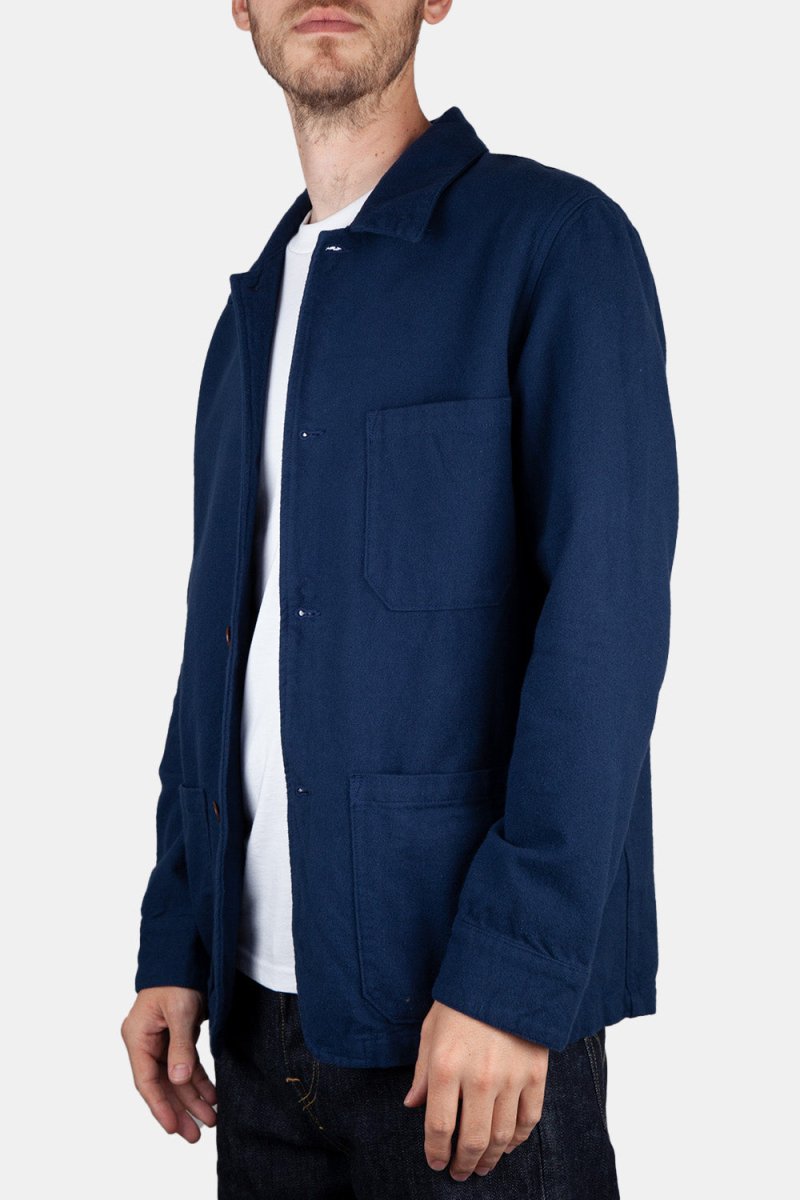 Portuguese Flannel Labura Heavy Flannel Jacket (Blue) | Jackets