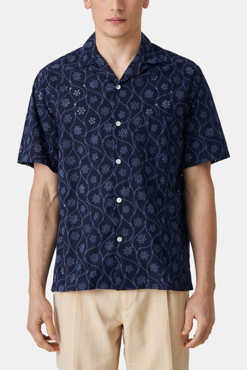 Portuguese Flannel Rendi Shirt (Blue/Navy) | Shirts