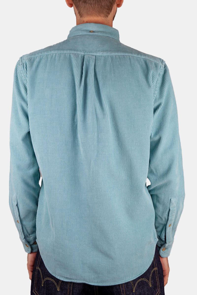 Portuguese Flannel Thick Lobo Cotton-Corduroy Shirt (Turquoise) | Shirts