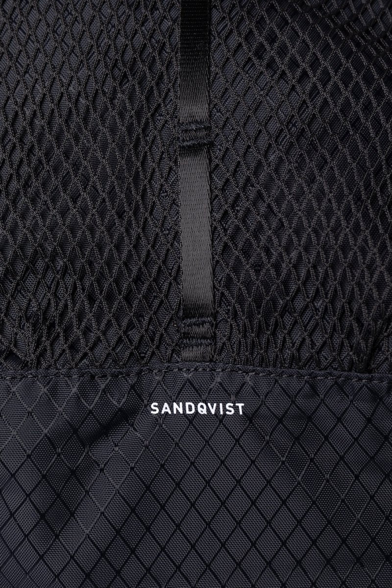 Sandqvist Kevin Rolltop Recycled Nylon Backpack (Black) | Luggage