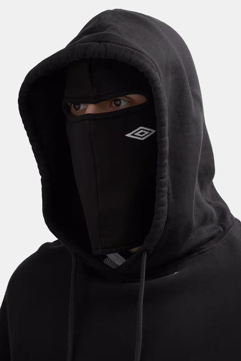 Umbro Logo Masked Hoodie (Black) | Sweaters