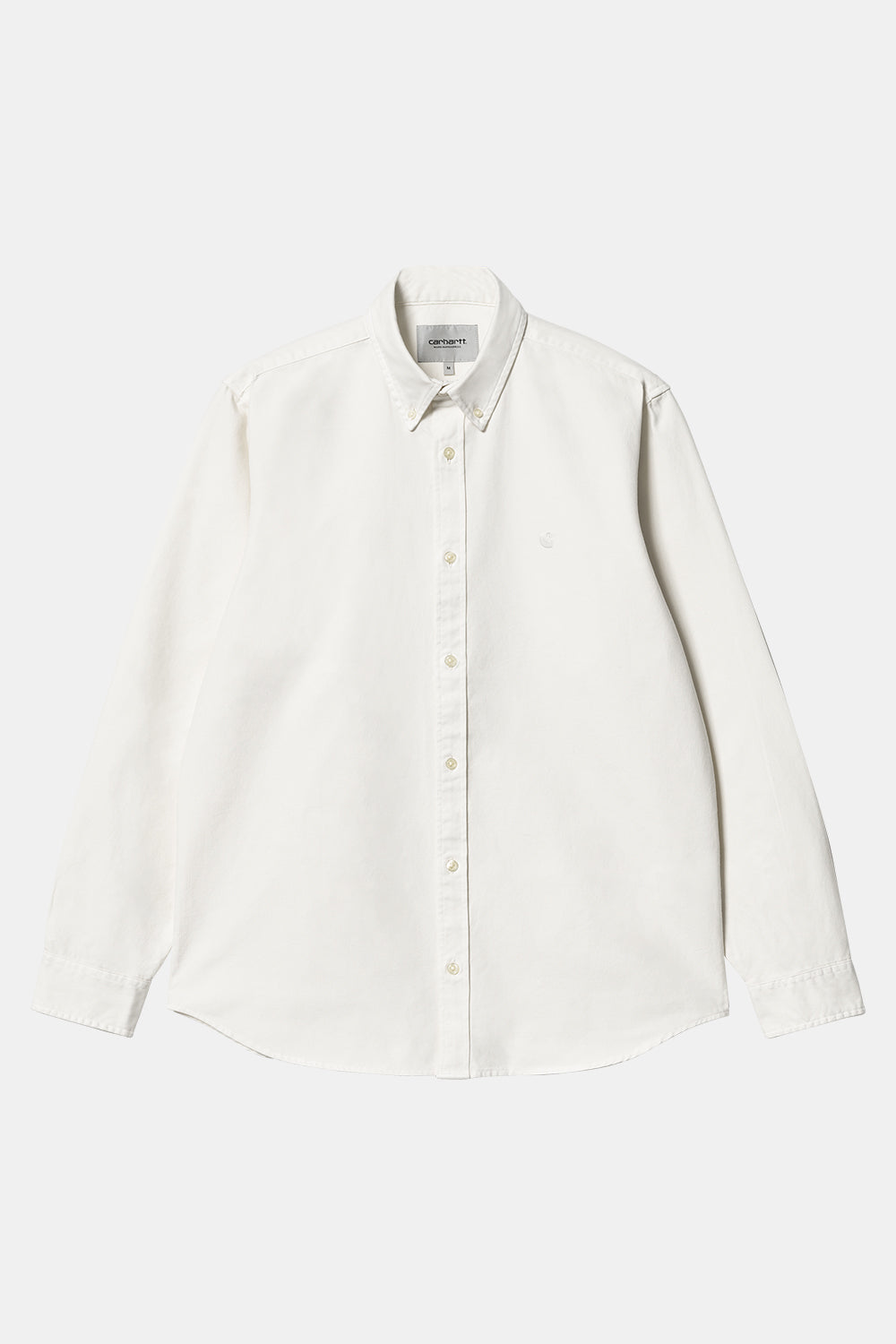 Carhartt WIP Long Sleeve Bolton Shirt (White) | Number Six